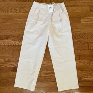 Deiji Studios Flag Tie Pant in Off-White